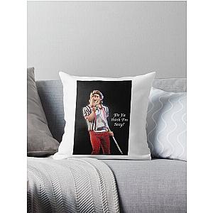 Rod Stewart caricature Throw Pillow