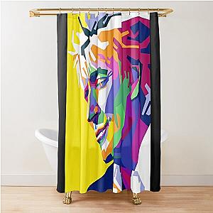 Awesome Colorful Rod Stewart Shower Curtain