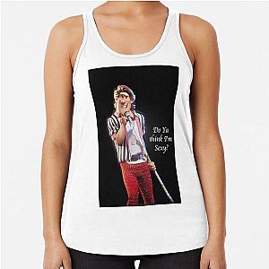 Rod Stewart caricature Racerback Tank Top