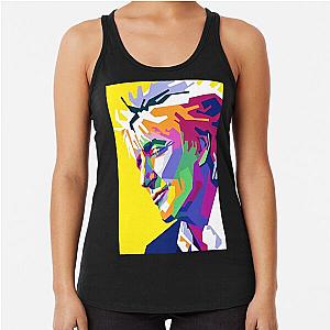 Awesome Colorful Rod Stewart Racerback Tank Top