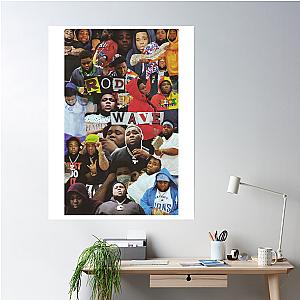 Rod Wave Collage Poster Premium Merch Store