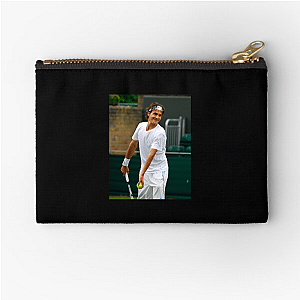 Roger Federer The Elegant Maestro Roger Federer Zipper Pouches