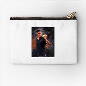 Roger Federer Unforgettable Backhands Roger Federer Zipper Pouches