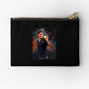 Roger Federer Unforgettable Backhands Roger Federer Zipper Pouches