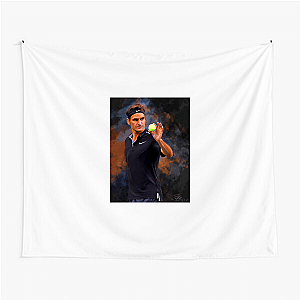 Roger Federer Unforgettable Backhands Roger Federer Tapestries