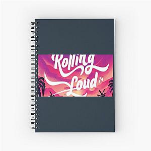 Rolling Loud Festival Cap Spiral Notebook