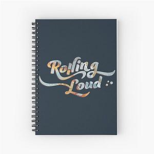 rolling loud multi color Cap Spiral Notebook