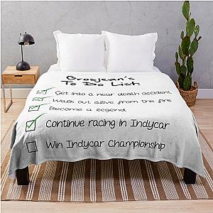 Romain Grosjean - Formula 1 Legend Indycar Throw Blanket