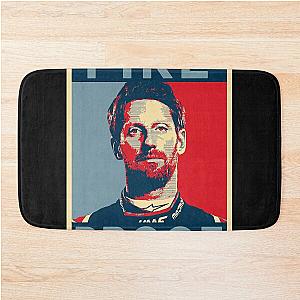 Romain Grosjean Fireproof T-Shirt Bath Mat