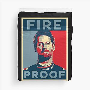 Romain Grosjean Fireproof T-Shirt Duvet Cover