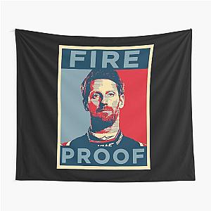 Romain Grosjean Fireproof Retro Vintage Tapestry