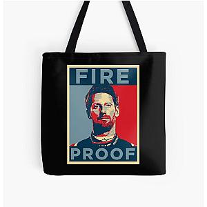 Romain Grosjean Fireproof Retro Vintage Tote Bag