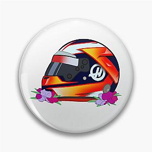 Romain Grosjean 2017 Helmet With Pin