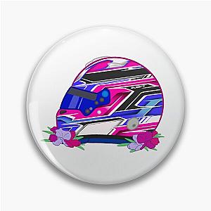 Romain Grosjean 2024 Pink Helmet With Flowers