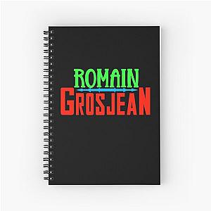 Romain Grosjean Sticker Spiral Notebook