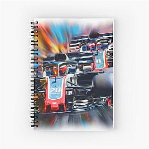 Teammates Kevin Magnussen and Romain Grosjean Notebook