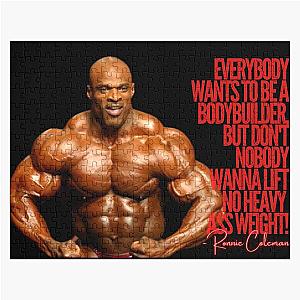 Ronnie Coleman - Heavy Weight Quote Jigsaw Puzzle