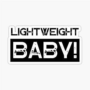 Lightweight Baby Grunge Black and White Font Text Quote Design Sticker