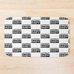 Lightweight Baby Ronald Coleman Grunge Black and White Font Text Design Bath Mat