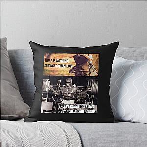 Ronnie Coleman 800 pound squat Throw Pillow