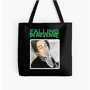 FALLING IN REVERSE - Ronnie Radke Tongues Out All Over Print Tote Bag