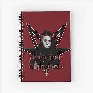 Falling In Reverse Ronnie Radke Artwork Spiral Notebook