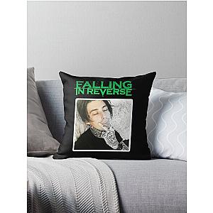 FALLING IN REVERSE - Ronnie Radke Tongues Out Throw Pillow