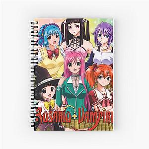 Rosario + Vampire - poster Spiral Notebook