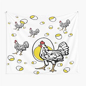 Roseanne Inspired Chicken Shirt Parody Design Tapestry