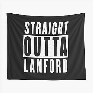 Roseanne Inspired Funny Crossover Parody Design - Straight Outta Lanford Design Tapestry