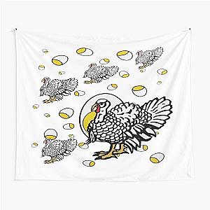 Roseanne Inspired Chicken Shirt Thanksgiving Turkey Holiday Original Parody Design Tapestry