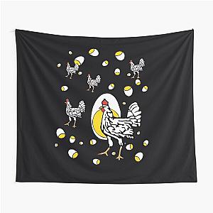 Roseanne Inspired Chicken 	 Parody Design  	 Tapestry