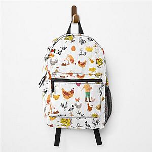 Retro Roseanne Chickens Backpack