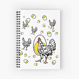 Roseanne Inspired Chicken Shirt Parody Design Spiral Notebook