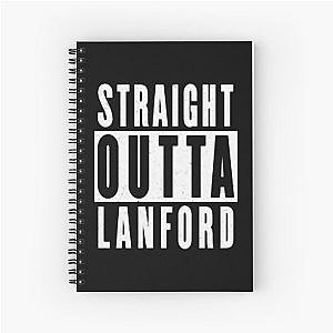 Roseanne Inspired Funny Crossover Parody Design - Straight Outta Lanford Design Spiral Notebook