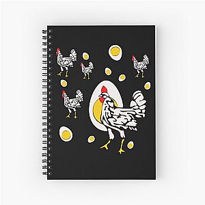 Roseanne Chicken Retro Chickens  Spiral Notebook