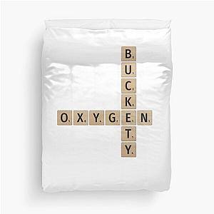 Roseanne Inspired Scrabble Design (Buckety - Oxygen) Duvet Cover