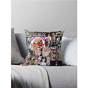 Ross Lynch Abstract Micro Collage Throw Pillow