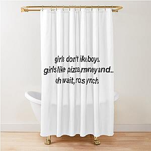 girls like ross lynch Shower Curtain