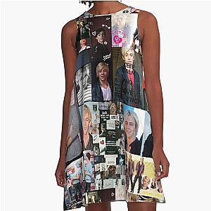 Ross Lynch Square Collage A-Line Dress