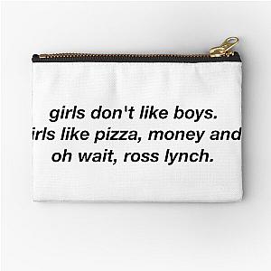 girls like ross lynch Zipper Pouch