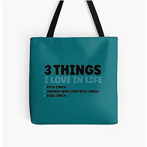 3 Things I Love in Life - Ross lynch   All Over Print Tote Bag