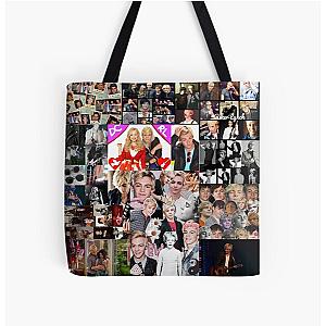 Ross Lynch Abstract Micro Collage All Over Print Tote Bag