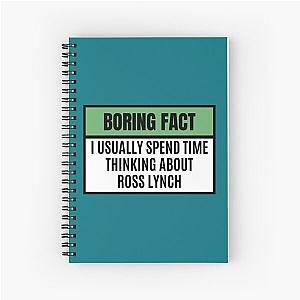 I usually spend time thinking about Ross lynch - Ross lynch   Spiral Notebook