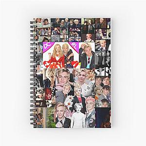 Ross Lynch Abstract Micro Collage Spiral Notebook