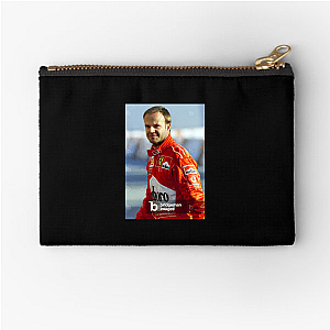 Longest Serving F1 Driver Rubens Barrichello Zipper Pouches