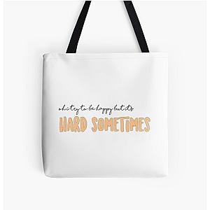 ruel hard sometimes sticker All Over Print Tote Bag RB1608