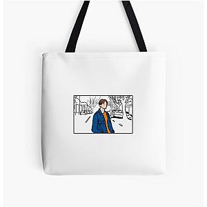 Simple Ruel Drawing All Over Print Tote Bag RB1608