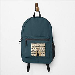 RUEL lyric  Premium Scoop  Backpack RB1608