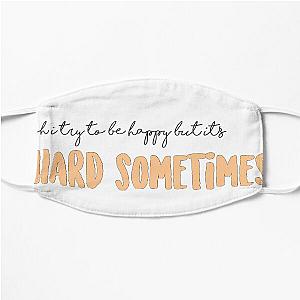 ruel hard sometimes sticker Flat Mask RB1608